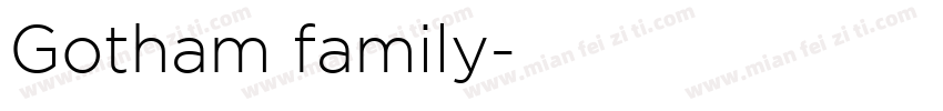 Gotham family字体转换